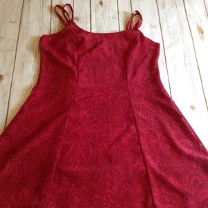 Red Empire Prom Dress Womens Size S Wedding Guest Dress Spring Formal Dress